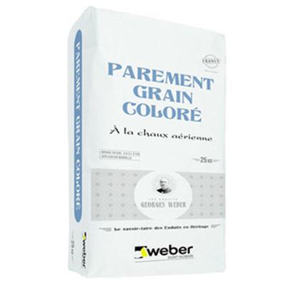 Weber parement grain coloré - Sac 25 kg