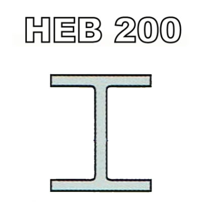 Poutrelle acier HEB 200 - S275KRG2