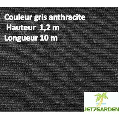 Toile HDPE 300g/m²x10m - Anthracite