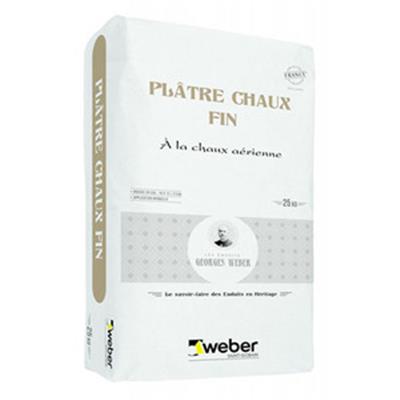 Weber plâtre chaux fin - Sac 25 kg