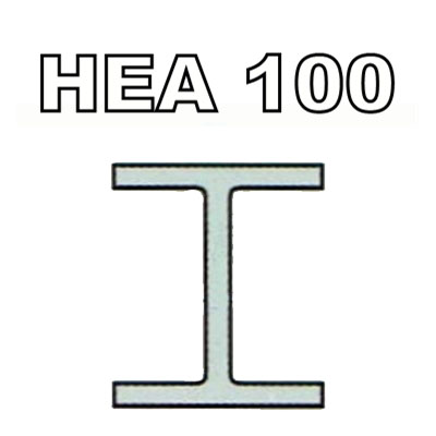 Poutrelle acier HEA 100 - 2180mm