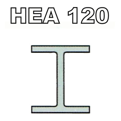 Poutrelle acier HEA 120 - 1.35 ml