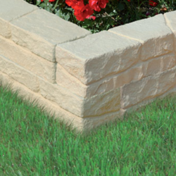 Muret Bordure Chinon Droit Crème 50cm x 11cm x 9cm 