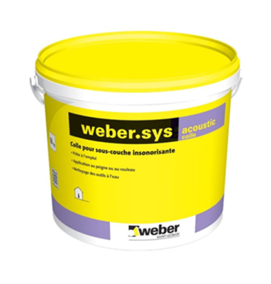 Colle webersys acoustic - Seau 18 kg