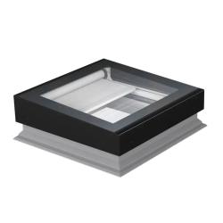 Fenêtre plane pour toits plats DXZ-A P2 avec store pare-soleil AMZ-Z Z-Wave