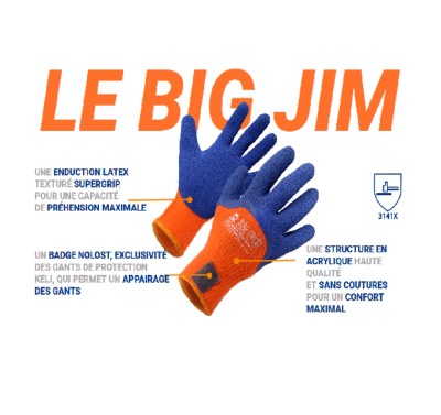 Gant Le Big Jim T11 / XL (lot de 10 paires)