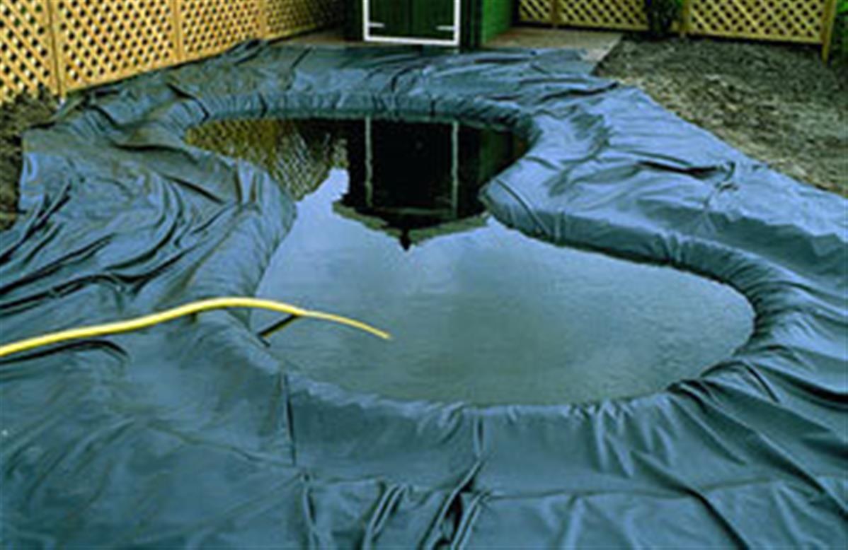 Bâche pour bassin 0,6 mm Aquaflexiliner noire 5,02x5 m : Ubbink