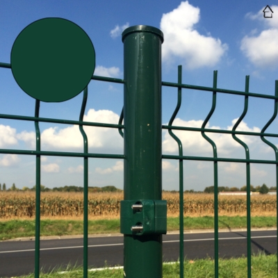Poteau rond VERT RAL 6005 - 48mm