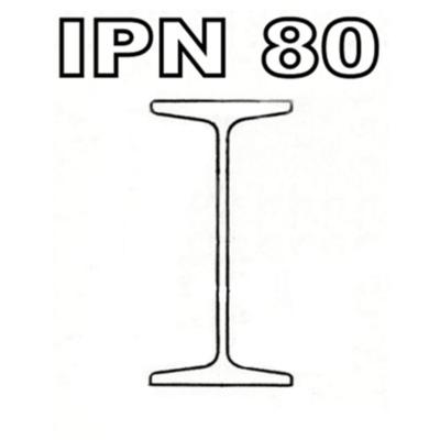 Poutrelle acier - IPN 80 - 0.99 ml