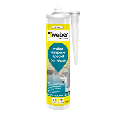 Weber sanitaire spécial carrelage transparent - 300 ml