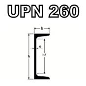 Poutrelle acier UPN 260