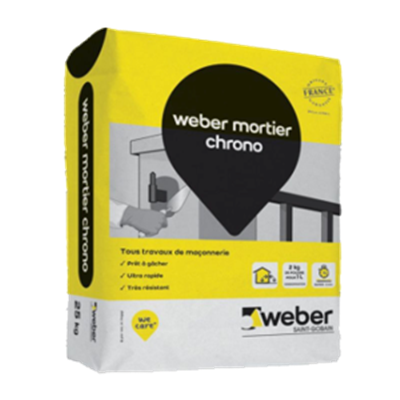 Weber mortier chrono - Sac 25 kg