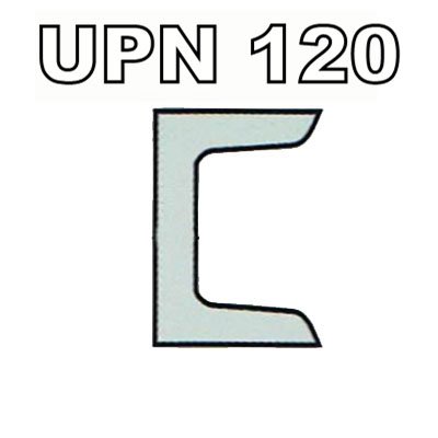 Poutrelle acier - UPN 120 - 1ml