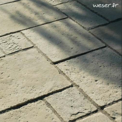 Dallage Opus Richelieu  Crème MODULE 8 DALLES EPAISSEUR 3,2