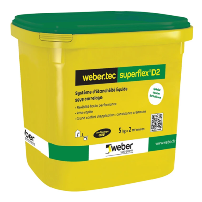 Webertec superflex D2 - Seau 15 litres - COMPOSANT B
