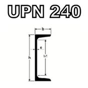 Poutrelle acier UPN 240