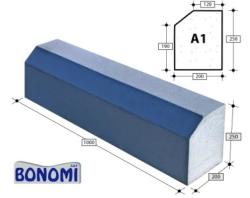 Bordure béton type A1 - H25xl20xL100cm