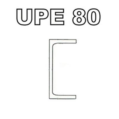 Poutrelle acier galvanisée - UPE 80 - S275JRG2
