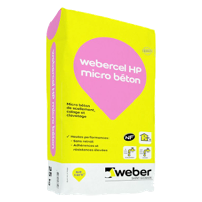 Webercel HP micro béton - Sac 25 kg
