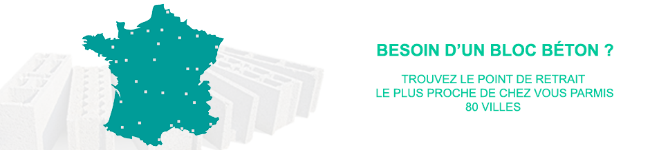 Points retraits bloc béton
