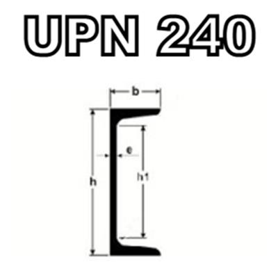 Poutrelle acier UPN 240, Dimension de votre poutrelle Poutrelle de 1.00m