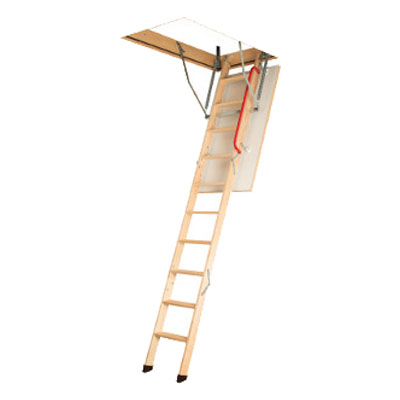 Escaliers LWK Komfort - 1 rampe - Hauteur max. sous plafond 3.05m, Dimension d'escalier 60x140 cm