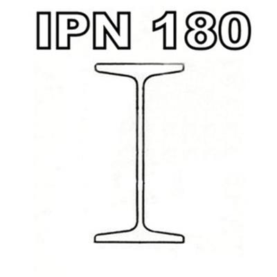Poutrelle acier galvanisée - IPN 180 - S275JRG2, Dimension de votre poutrelle Poutrelle de 1.00m