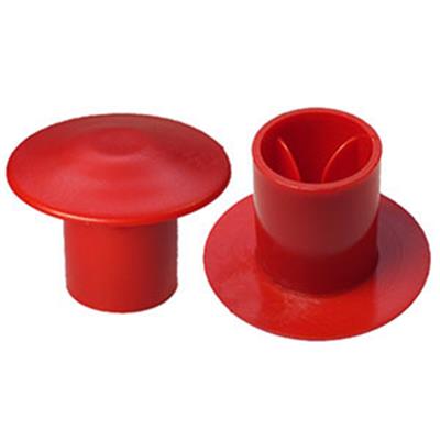 Bouchon plastique de sécurité rouge (sac de 125 pièces)