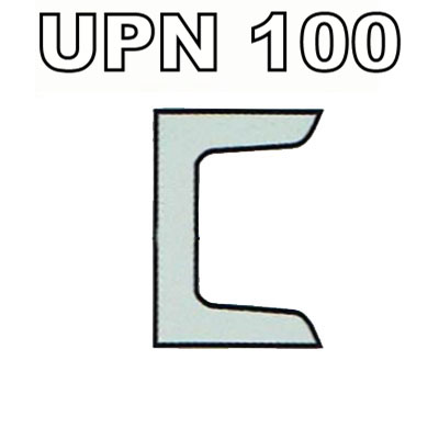 Poutrelle acier - UPN 100, Dimension de votre poutrelle Poutrelle de 1.50m