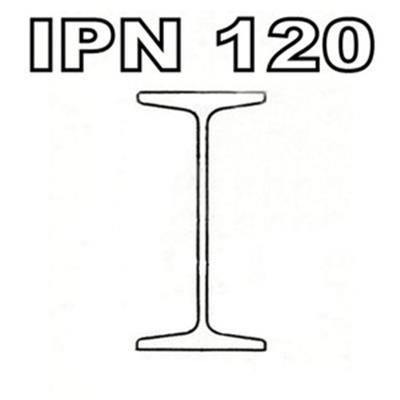 Poutrelle acier galvanisée - IPN 120 - S275JRG2, Dimension de votre poutrelle Poutrelle de 1.00m