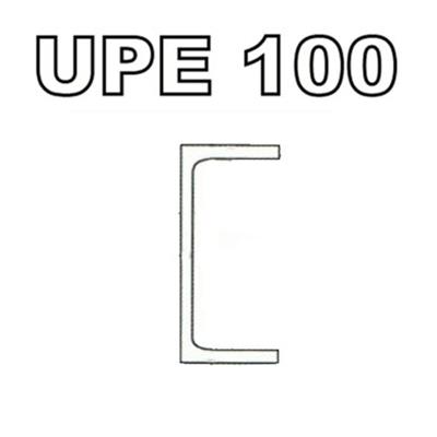 Poutrelle acier UPE 100, Dimension de votre poutrelle Poutrelle de 3.00m