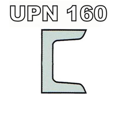 Poutrelle acier galvanisée - UPN 160 - S275JRG2, Dimension de votre poutrelle Poutrelle de 1.00m