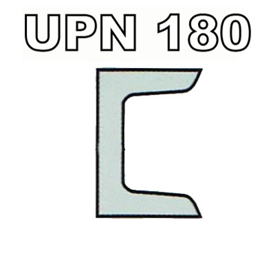 Poutrelle acier UPN 180 - S275JGR2, Dimension de votre poutrelle Poutrelle de 1.50m