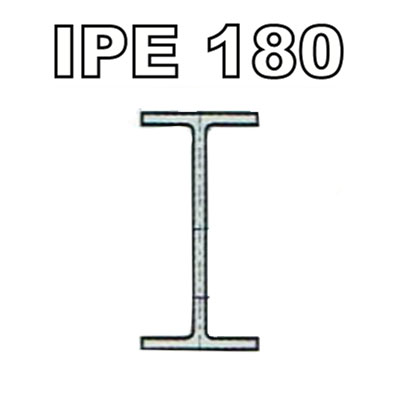Poutrelle acier - IPE 180 - S275JRG2, Dimension de votre poutrelle Poutrelle de 1.50m