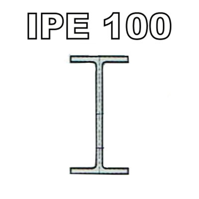Poutrelle acier - IPE 100 - S275JRG2, Dimension de votre poutrelle Poutrelle de 1.50m