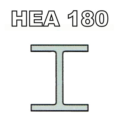 Poutrelle acier HEA 180 - S275JRG2, Dimension de votre poutrelle Poutrelle de 1.50m