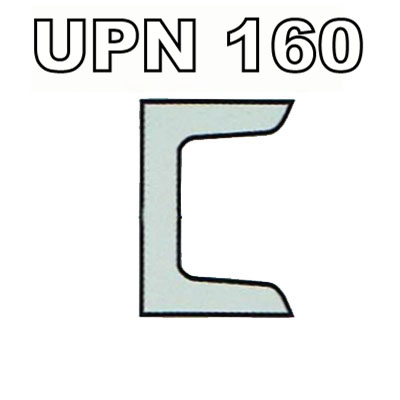 Poutrelle acier UPN 160 - S275JRG2, Dimension de votre poutrelle Poutrelle de 2.50m